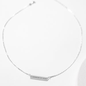Engraved Bar Pendant: